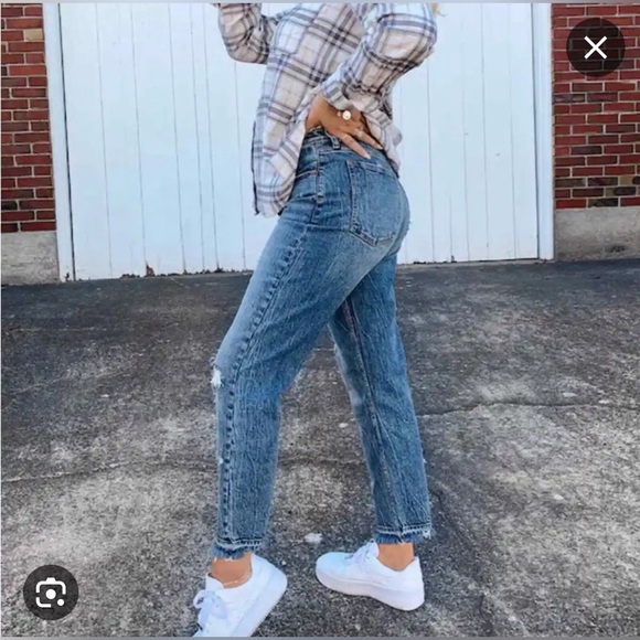 Abercrombie x Bre Sheppard Collab Mom Jeans NWT - Picture 6 of 6